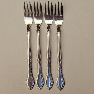 Brand New 4 Stainless Steel  Cocktail Forks Japan Vintage Set of 4 Forks